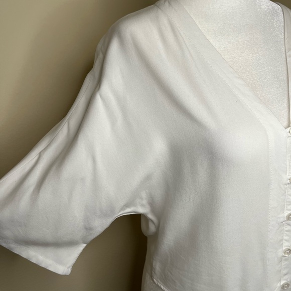 Abercrombie Women's White Button-Down Top Tie Front XS - Picture 10 of 15